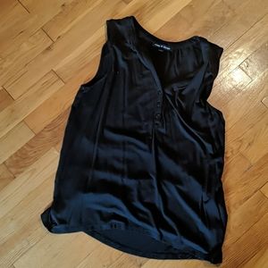 Black tank top, L, EUC